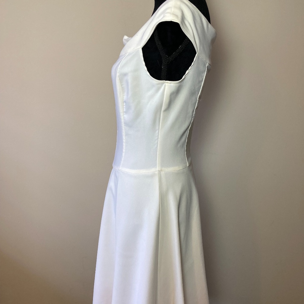 Ruby Rox Dress, White, Size S - Picture 3 of 6